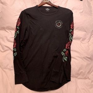 Rose Design Hollister long sleeve tee